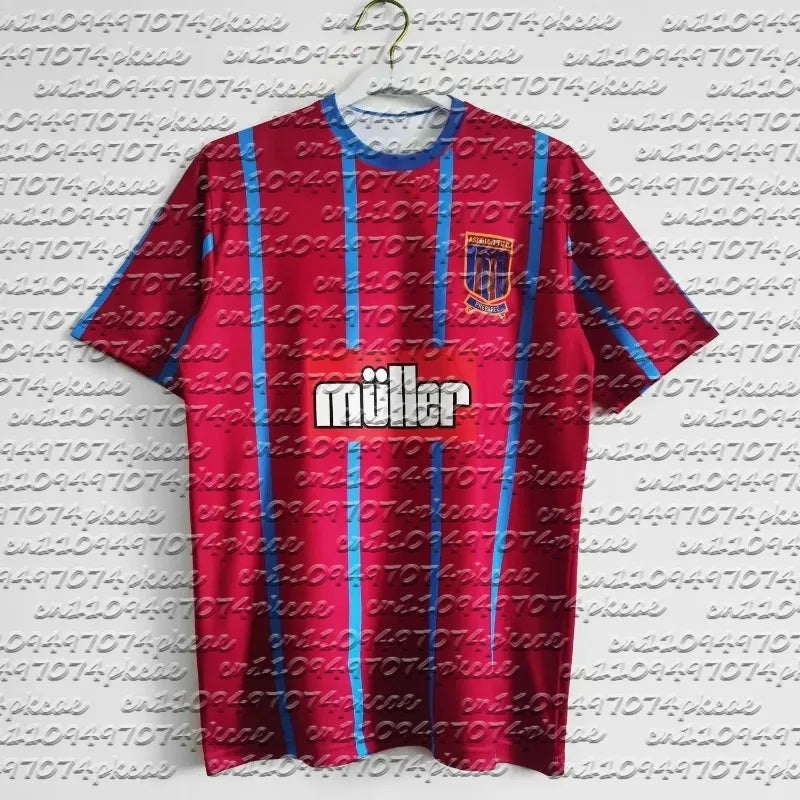 Hot The 3D-printed Breathable Jerseys of The 93-95 Aston Villa Home Game Are Suitable for Both Men and Women