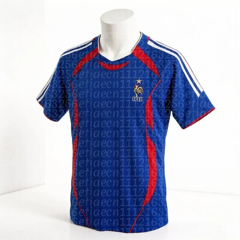 Hot Selling 3D Printed T-shirt France Jersey Quick Drying Sweat Absorbing Sports Y2K Top for Men and Women Family Matching Top