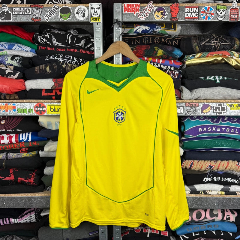 Camisa Brasil Manga Longa 2004